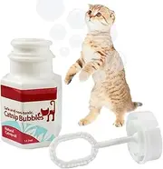 Catnip Bubble Toys, Catnip Bubble for Indoor Cats, 0.6oz Catnip Toy, Interactive Toy for Kitten, Catnip Scent Bubbles for Pets with Catnip Bubble Wand,Interactive Kitten Toy for Exercising