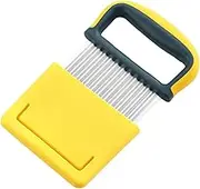 Crinkle Cutter, Wavy Chopper Knife,Stainless Steel Potatoes Crinkle Fry Cut and Vegetable Cutter for Veggies,Crinkle Wavy Chopper Fry Slicer Potato Cutter Fruit Vegetable Wavy