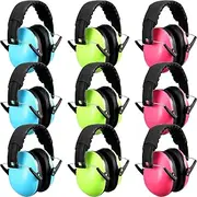 Yunsailing 9 Pack Kids Ear Protection Earmuffs 29dB Noise Canceling Adjustable Ear Muffs Noise Reduction Headphones Ear Protection Sound Proof Earmuffs for Toddler Baby Shooting Football Concerts