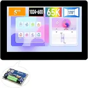 ESP32-S3 Development Board with 5inch Capacitive Touch Screen 1024 x 600 Pixel, 5-Point Touch LCD Display, 32-Bit LX7 Dual-Core Processor, Support W-F-i & BLE with Onboard Antenna (Upgraded Ver)