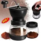 Manual Coffee Bean Grinder Adjustable Coarseness Ceramic Hand Held Mill Maker AU