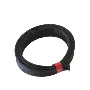 Aeroflow 1" 7.6 Meter Heat Flex Braid Black Tight Weave High Coverag