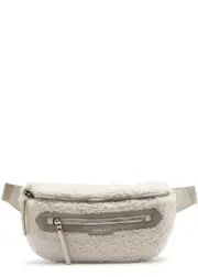 Varley Kansa Faux Shearling Belt Bag, Belt Bags, Cream, One Size ONE SIZE
