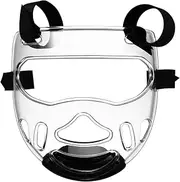 INOOMP Karate Face Guard Portable Boxing Shield Kickboxing Face Cover Taekwondo Training Gear Open Face Design Comfortable
