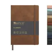 And Per Se Undated Planner, A5 Weekly Planner, 72 Weeks Hardcover Planner Brown
