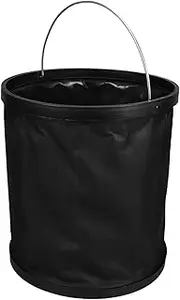 KOCKSHION Portable Collapsible Bucket: Multifunctional Folding Water Container for Camping Fishing Car Wash Outdoor Activities and Space-Saving Design