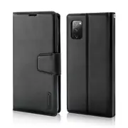 Hanman Galaxy A71 Leather Wallet Case for Samsung - Black