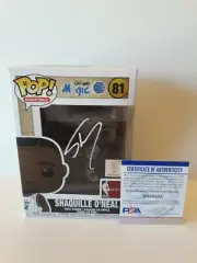 Shaquille O'neal Signed Funko Pop Orlando Magic Hall Of Fame Hardwood Classic