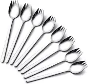 Sporks Stainless Steel, Salad Forks, 8 Pack 18/10 Stainless Steel Sporks