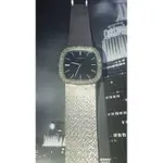 浪琴LONGINES最高級18K白金男鑽手動錶