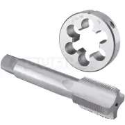 1 3/16"-16 UN Tap and Die Set Right Hand,1-3/16 x 16 UN Thread Tap and Round Die