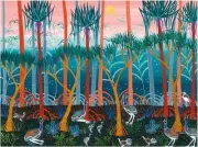 Maxwell & Williams Melanie Hava Jugaig-Bana-Wabu Tea Towel 20"x28" Cassowaries