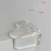8Pcs Heart Corner Guards Table Corner Children Protectors Soft Silicone Clear