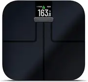 Garmin Index S2, Smart Scale with Wireless Connectivity, Measure Body Fat, Muscle, Bone Mass, Body Water Percentage and More, Black (010-02294-12)