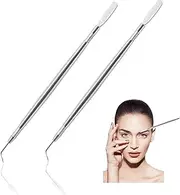 2Pack Eyelash Lift Perm Tool with Separation Comb - Stainless Steel Lash Lift Rods for Eyelash Tinting, Curling, Extensions - Eyelash Separator and Perming Tool Kit