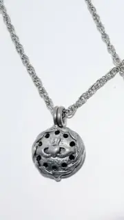 Claddagh Diffuser Necklace Essential Oil Aromatherapy Pendant Pewter 24 in Hands
