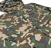 True Religion Military Army Camo M65 Paratroopers Waterproof Rain Hoodie Jacket