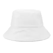 Bucket Hat for Women Men Summer Beach Sun Hat Reversible One Size White