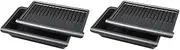 BVOCDNF 2PCS Under Seat Storage Box Compatible for Tesla Model Y 2024,TPE Storage Tray Box with Lid, Model Y Organizer Accessories 2020-2024, Black(2 Packs)