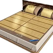 Summer Sleeping Mat, Breathable and Bamboo Smooth Surface, Double-Sided Foldable, Easy-to-Storage Summer Bamboo Mats are Used for Bedrooms, Living Rooms, Gardens, Camping