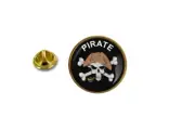 pins pin's badge metal lapel hat button pirate edward teach skull
