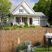 Bamboo Reed Fence Rolls, Patio Privacy Screen, Decorative Fences, Bamboo Screening, Home Decorations, Hand-Woven, Sun Shade, Waterproof, Breathable 2,3,4,5,6ft(1.7 * 9m(5.6 * 29.5ft))