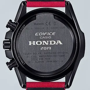 卡西歐 EDIFICE 本田F1 賽車限量太陽能藍芽牙運動手錶 EQB-1000HRS-1A