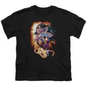Wonder Woman Wonder Rays Kids Youth T Shirt Licensed Book DC Comics Tee Black