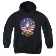 Top Gun Kids Hoodie Tomcat Patch Black Hoody