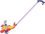 Yardwe Push and Pull Cartoon Lobster with Propeller for Early Learning Promotes Balance Coordination and Safety Interactive Developmental