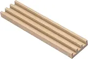 KICHOUSE Domino Holder Rack Wooden Non-Slip Base for Dominoes Board Games Displaying Stand