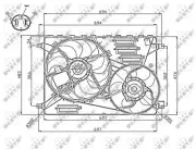 Fits Volvo V60 V70 XC70 XC60 S60 2.0 D 2.4 3.0 3.2 PV Engine Cooling Fan