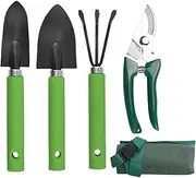 Garden Tool Set - Metal Gardening Kit, Outdoor Hand Tools, Robust Ergonomic Garden Tools | Stainless Steel Tool Set for Pruning, Weeding, Soil Loosening, Gardening Tasks for Enthusiasts