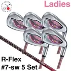 Dunlop XXIO 13 Bordeaux Ladies Iron 7-sw 5 Set MP1300L Graphite Shaft R Flex MTO