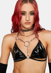 [Ivy Berlin] Put A Ring On It Chain Bra Top
