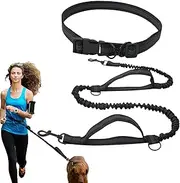 Hands Free Dog Lead, Dog Walking Belt Adjustable Dog Leashes Waist Belt Leashes, Running Dog Lead with Waist Belt, Hands Free Dog Leashes for Running Walking Training