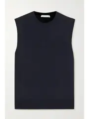 [The Row] The Row - Balham Cashmere Top - Navy - large large Blue