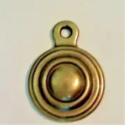 BED BOLT COVERS (SHERATON STYLE) ANTIQUE SOLID BRASS - MFG. by KELLER BRASS CO.