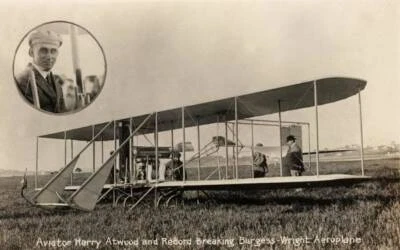 Early Aviation Circa 1910S Harry Attwood Old Photo