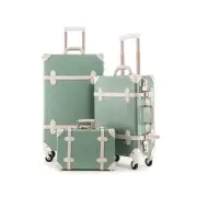 Unitravel 3 Piece Vintage Combination Suitcase Set, Hard Shell Retro Travel T...