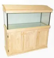 Fish Tank 4ft x 14 x 20 High with Cabinet and Hood