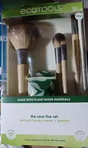 Ecotools The Core Five Brushes & Blender Set Powder, Cheek, Shadow, Eyeliner