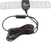 Universal Enhanced Car Stereo TV Radio Black Antenne Leaned Signal Reinforcement for Auto TV and FM Signal Reception Material