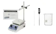 Magnetic Stirrer Hotplate set with Stir Bar, Retriever, Temp Probe and Beaker