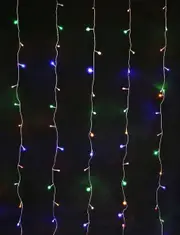160 Multicolour Led SOLAR Curtain Light 2Mx2M