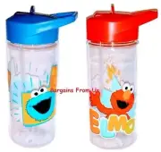 Sesame Street 2 pc - 16.5 oz Water Bottles ( Cookie Monster and Elmo )