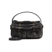 [Acne Studios] Acne Studios-Aip Darl Brown Grained Leather Multipocket Micro Vintage Bag-Donna OS