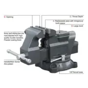 Kaka Industrial AVS-100 4" American Type Bench Vise (Swivel With Anvil)