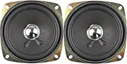 PMGMZPGPMA 2Pcs 3.5 Inch Full Range Sound Speakers 4 Ohm 8 W Audio Portable Speaker Music Audio Loudspeaker DIY for Home Theater Bookshelf Stereo