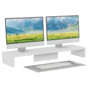 Dual Monitor Stand Riser, Large Monitor Riser Monitor Stand for Desk, Compute...